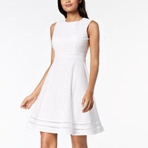 Calvin Klein White Lace Dress
